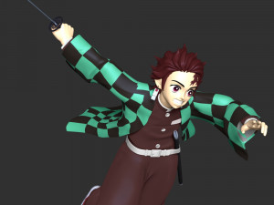 Tanjiro Kamado - Demon Slayer 3D printmodel