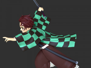 Tanjiro Kamado - Demon Slayer 3D printmodel