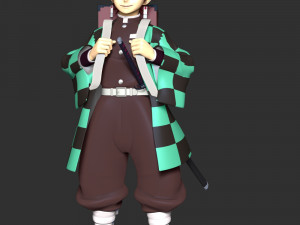 Demon Slayer - Tanjiro Kamado 3D Принт Модель