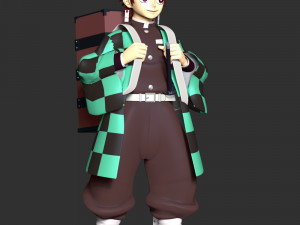 Demon Slayer - Tanjiro Kamado 3D Принт Модель