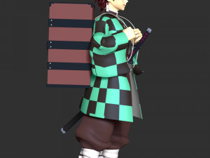 Demon Slayer - Tanjiro Kamado 3D Принт Модель