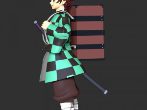 Demon Slayer - Tanjiro Kamado 3D Принт Модель