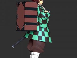 Demon Slayer - Tanjiro Kamado 3D Принт Модель
