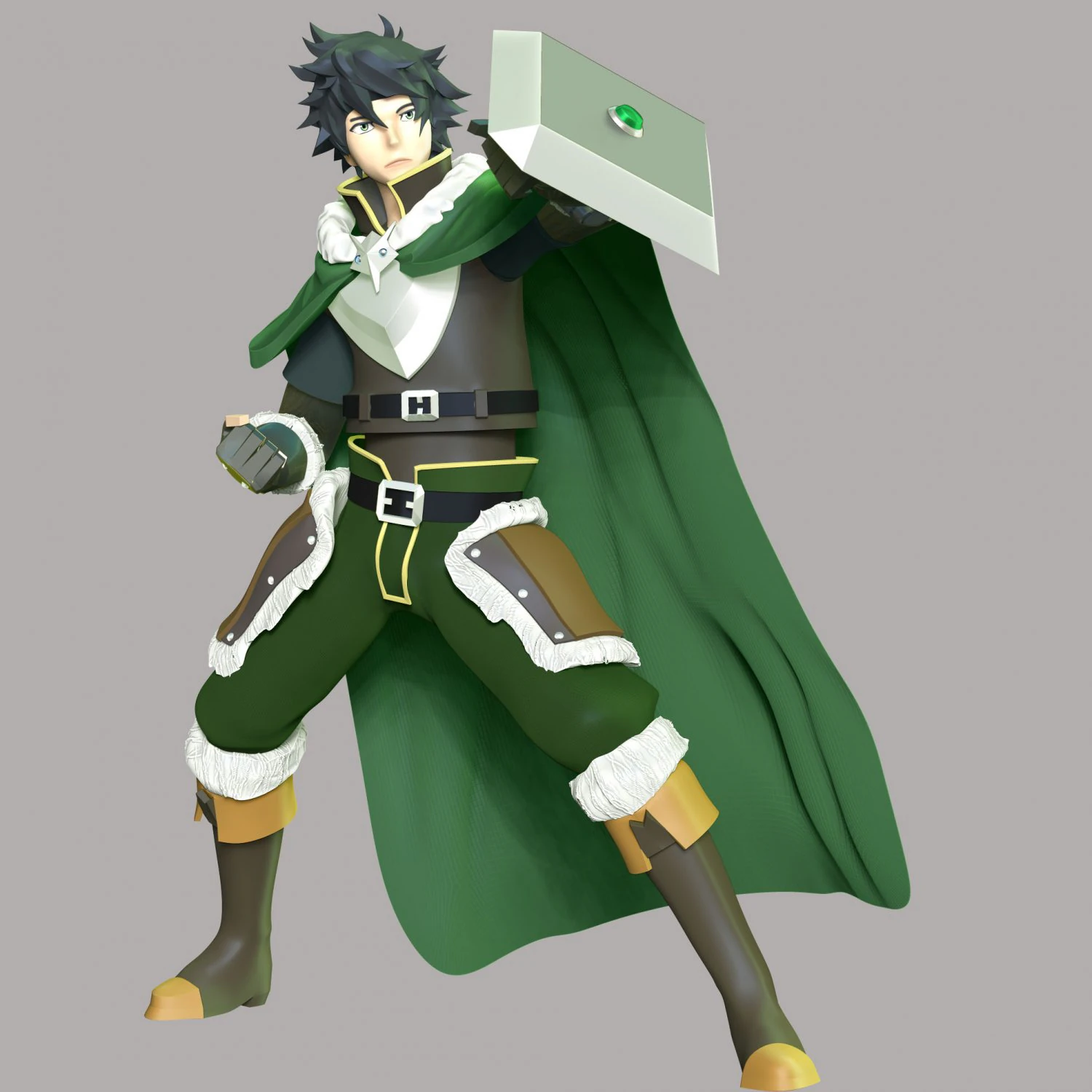 Naofumi Iwatani - The Rising of the Shield Hero 3D Print Model .c4d .max .obj .3ds .fbx .stl .blend 