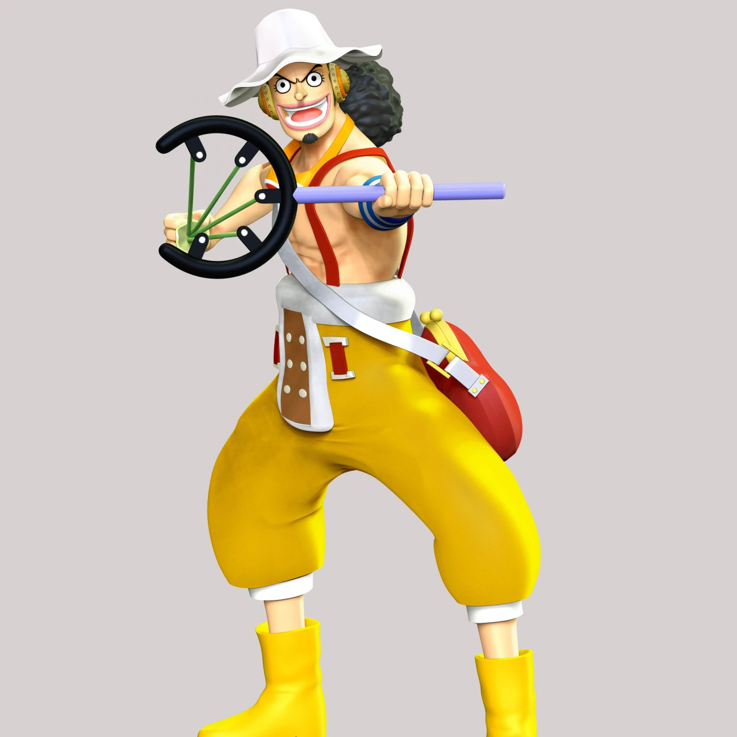 One Piece - God Usopp 3D Print Model .c4d .max .obj .3ds .fbx .stl .blend 