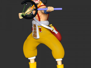 One Piece - God Usopp Modèles 3D en vedette