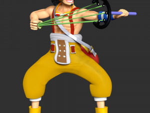 One Piece - God Usopp Modèles 3D en vedette