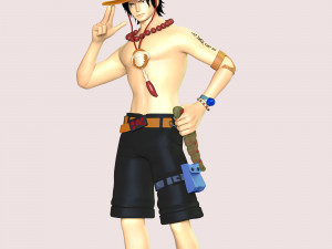 One Piece - Ace 3D Print Model