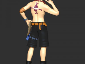 One Piece - Ace 3D Print Model