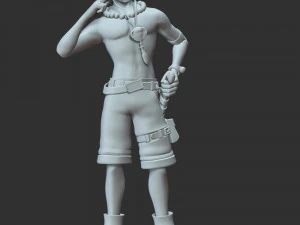 One Piece - Ace 3D Print Model