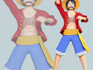 Monkey D Luffy - One Piece 3D Print Model