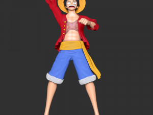 Monkey D Luffy - One Piece 3Dプリントモデル