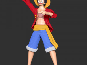 Monkey D Luffy - One Piece 3Dプリントモデル
