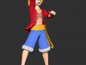 Monkey D Luffy - One Piece 3Dプリントモデル
