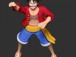 Monkey D Luffy - One Piece 3Dプリントモデル