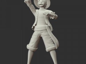 Monkey D Luffy - One Piece 3Dプリントモデル