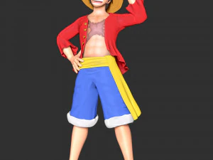 One Piece - Monkey D Luffy 3D Print Model