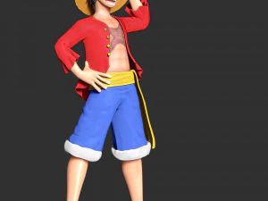 One Piece - Monkey D Luffy 3D Print Model