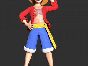 One Piece - Monkey D Luffy 3D 打印模型