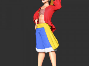 One Piece - Monkey D Luffy 3D 打印模型
