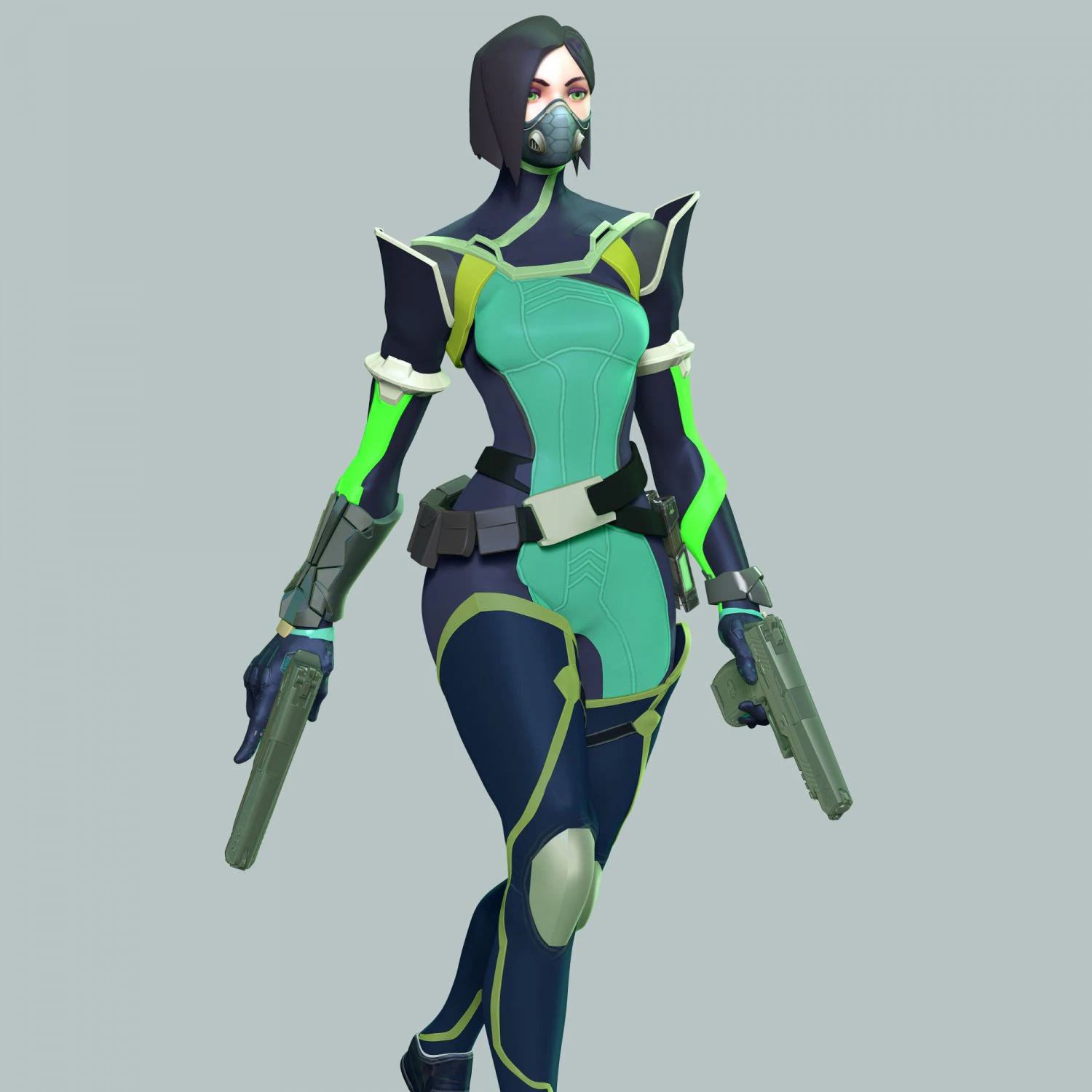 Valorant - Viper 3D Print Model .c4d .max .obj .3ds .fbx .stl .blend 