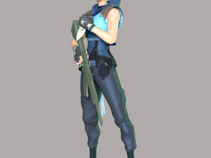 Valorant - Jett 3D Print Model
