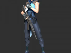 Valorant - Jett 3D Print Model