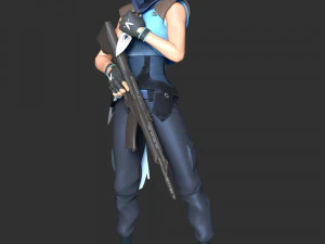Valorant - Jett 3D Print Model