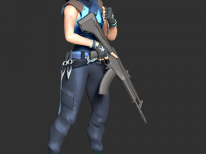 Valorant - Jett Model do druku 3D