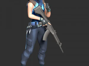Valorant - Jett 3D Print Model