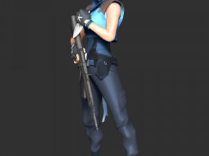 Valorant - Jett Model do druku 3D