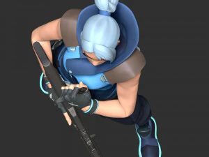 Valorant - Jett 3D Print Model