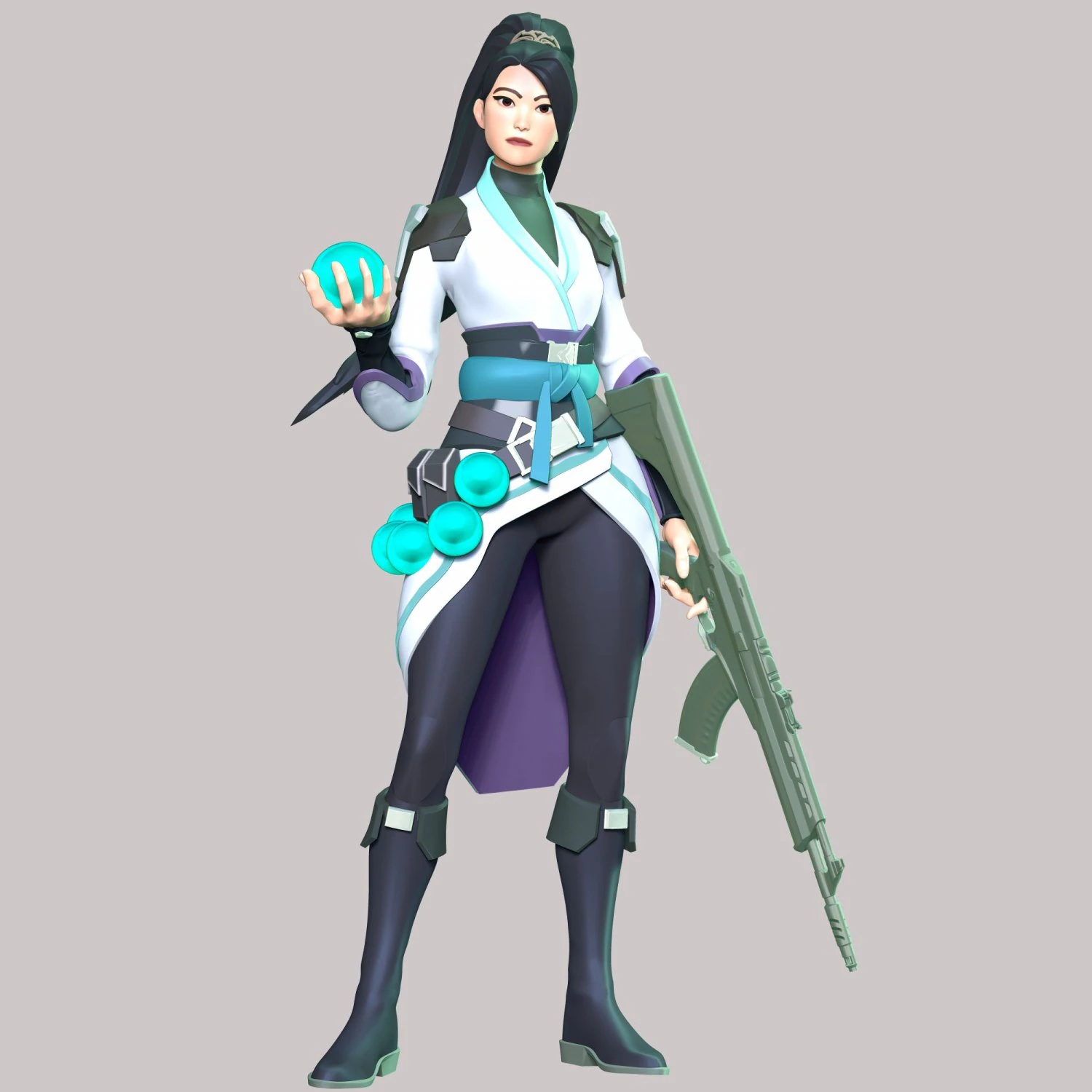 Valorant - Sage 3D Print Model .c4d .max .obj .3ds .fbx .stl .blend