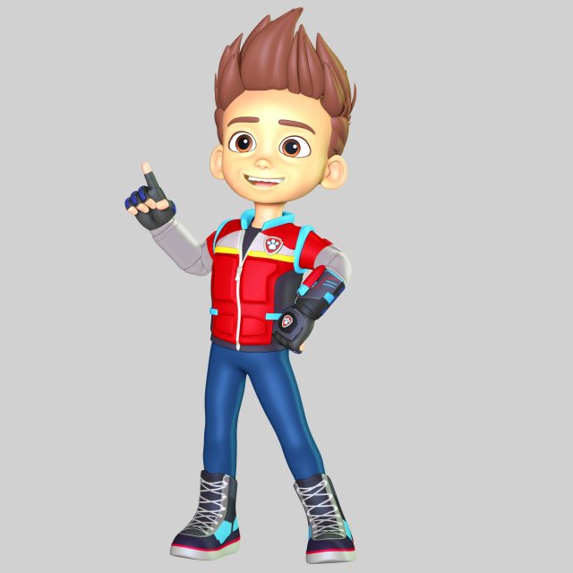 Ryder - The Movie 3D Принт Модель .c4d .max .obj .3ds .fbx .stl .blend 