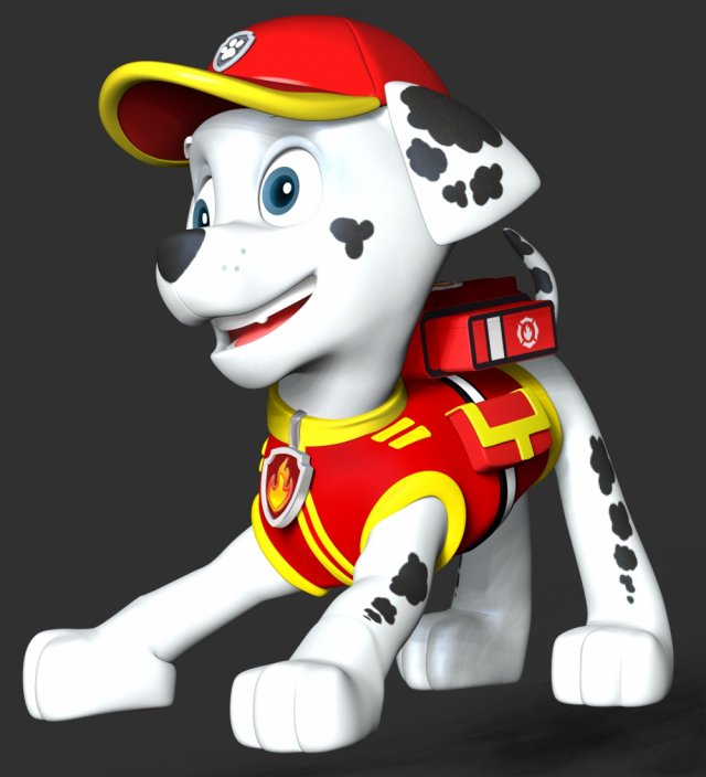 Paw Patrol - Marshall Fire Modello di stampa 3D in Figurine 3DExport