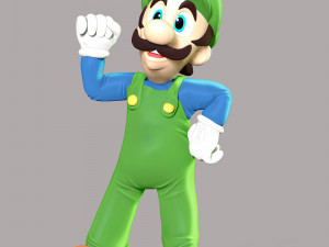 Luigi - The Super Mario 3D Принт Модель