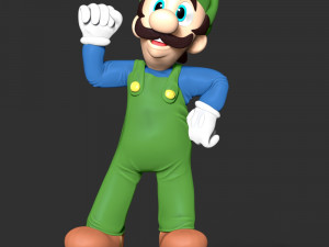 Luigi - The Super Mario 3D 프린트 모델