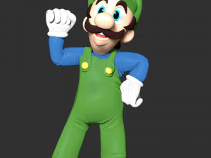 Luigi - The Super Mario 3D Print Model
