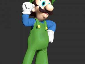 Luigi - The Super Mario 3D 프린트 모델