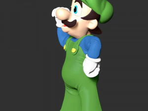 Luigi - The Super Mario 3D Print Model