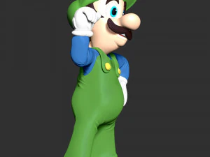 Luigi - The Super Mario 3D Print Model