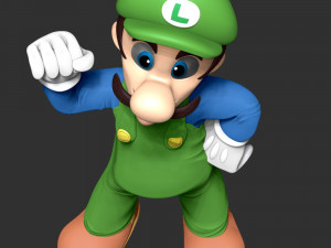 Luigi - The Super Mario 3D 프린트 모델