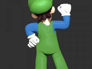 Luigi - The Super Mario 3D 프린트 모델