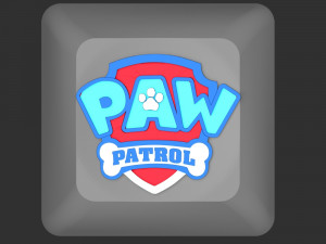 Keycaps Paw Patrol Badge 3D Принт Модель