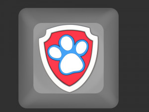 Keycaps Paw Patrol Badge 3D Принт Модель