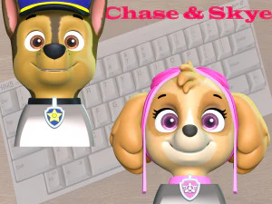 Copritastiera Chase Skye - Paw Patrol Modello di stampa 3D