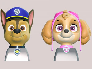 Keycap Chase Skye - Paw Patrol 3D Print Model