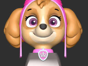 Keycap Chase Skye - Paw Patrol 3D 打印模型