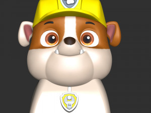 Marshall Rubble Keycap - Paw Patrol Modelo de impresión 3D