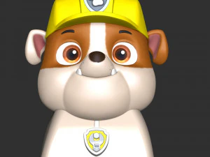 Marshall Rubble Keycap - Paw Patrol 3D Print Model